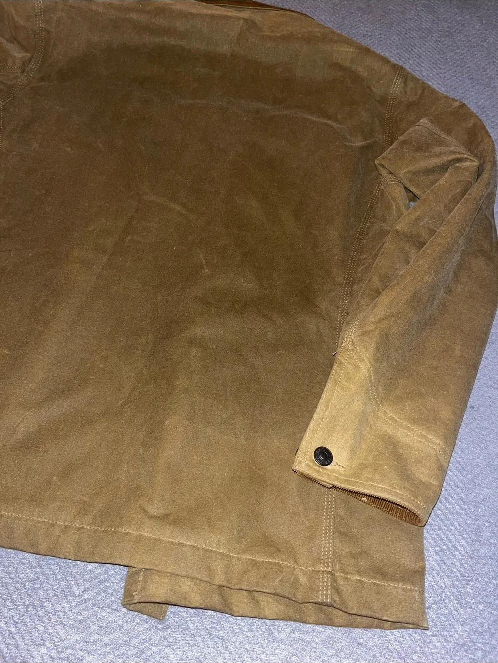 NWT Men’s Buck Mason Dry Waxed Canvas Highlander Jacket Coat. Size Small